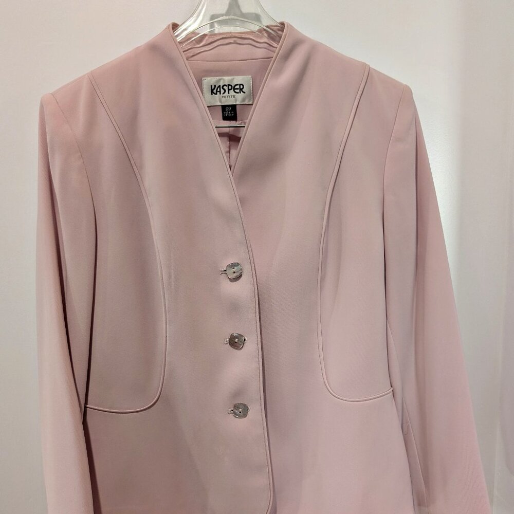 Kasper blush jacket and skirt set Petite 8